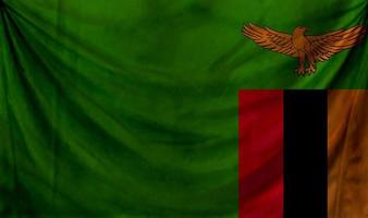 Zambia flag wave design photo