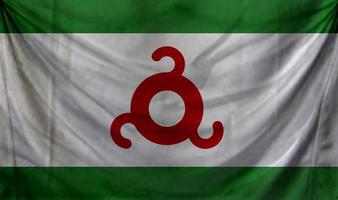 diseño de onda de bandera de ingushetia foto