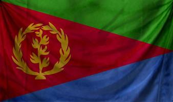 Eritrea flag waving. Background for patriotic and national design photo