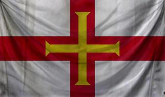 diseño de onda de la bandera de guernsey foto