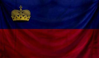 diseño de onda de bandera de liechtenstein foto