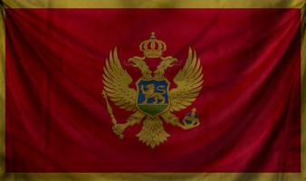 diseño de onda de bandera de montenegro foto
