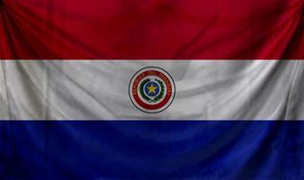 Paraguay flag wave design photo