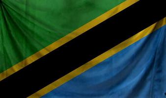 Tanzania flag wave design photo