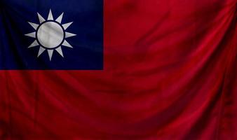 Taiwan flag wave design photo