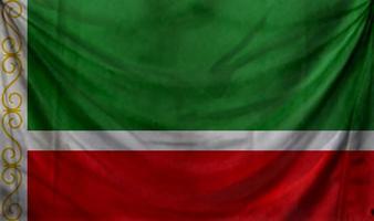 chechen republic flag wave design photo