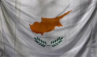 Cyprus flag waving. Background for patriotic and national design photo