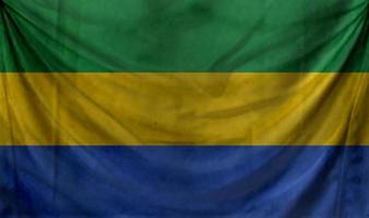 Gabon flag waving. Background for patriotic and national design photo