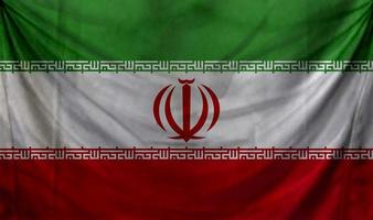 diseño de onda de la bandera de irán foto