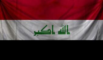 diseño de onda de la bandera de irak foto