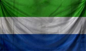 Sierra Leone flag wave design photo