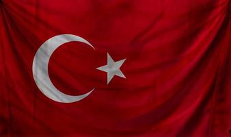 Turkey flag wave design photo