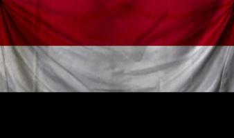 Yemen flag wave design photo