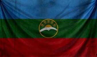 karachay cherkessia flag wave design photo