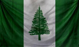 norfolk island flag wave design photo