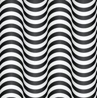 Black and white 3d wave pattern. Wave infinite texture free background photo