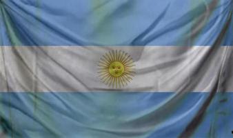 bandera argentina ondeando. antecedentes para el diseño patriótico y nacional foto