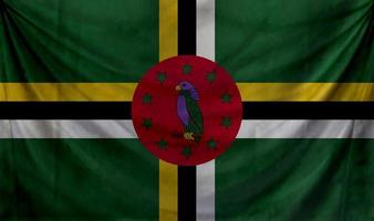 Dominica flag waving. Background for patriotic and national design photo