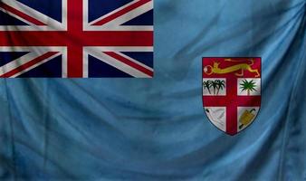 Fiji flag waving. Background for patriotic and national design photo