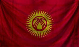 Kyrgyzstan flag wave design