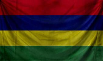 Mauritius flag wave design photo