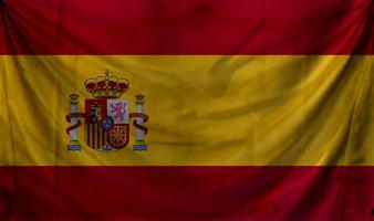 Spain flag wave design photo