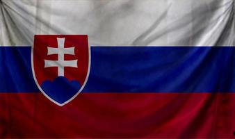 diseño de onda de bandera de eslovaquia foto