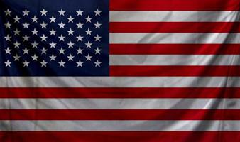 United States of America flag wave design photo