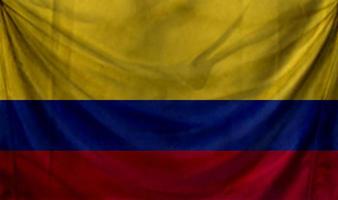 Colombia flag waving. Background for patriotic and national design photo