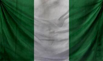 diseño de onda de bandera de nigeria foto