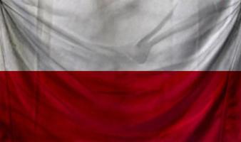 diseño de onda de bandera de polonia foto