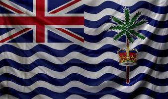 british indian ocean territory flag wave design photo