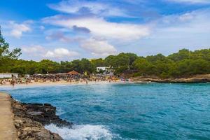 Turquoise beach ses Fonts de nAlis bay Mallorca Spain.
