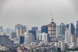 Bangkok city panorama skyscraper cityscape of the capital of Thailand. photo