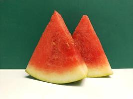 Fresh Watermelon Slices, Seedless watermelon, Watermelon with seeds photo