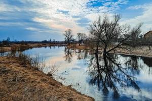 Northern landscape in early spring. photo