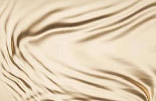 Beautiful golden Flag Wave Close Up on banner background with copy space.,3d model and illustration. photo