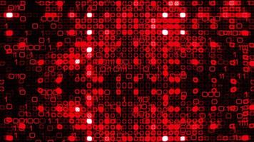 textura de parede de fluxo binário digital vermelho