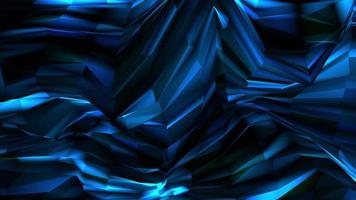 Abstract Geometry dark blue wave mesh background video