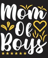 Mom Of Boys vector