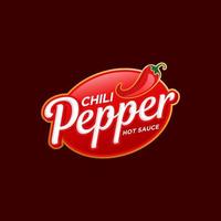Chili Pepper Logo Template. Hot chili pepper design on white background. Vector illustration.