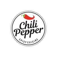 Chili Pepper Logo Template vector