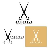 Barber tool scissors logo icon background symbol