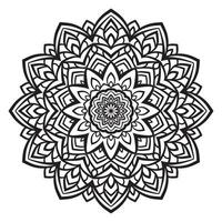 abstract round mandala decorative vector design element