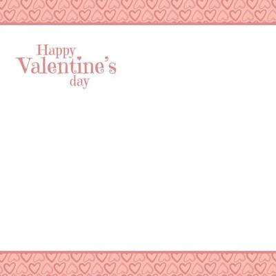 happy valentine's day heart shape decoration with copy space area for text