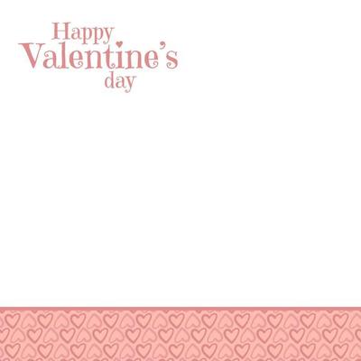 happy valentine's day heart shape decoration with copy space area for text