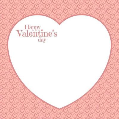 happy valentine's day heart shape decoration with copy space area for text