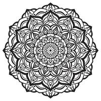 elegante elemento de diseño de vector de flor de mandala para web o impresión