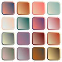 multicolor 3d vintage gradient square icon background for web and print design element vector