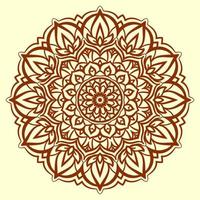 elegante elemento de diseño de vector de flor de mandala para web o impresión